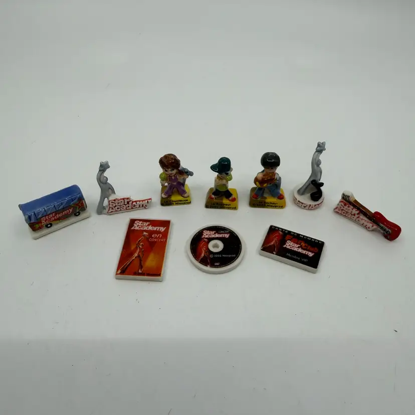 10 French Feves 2006 Star Academy King Cake Figurines Printers Drawer Drawer, Craft Figures