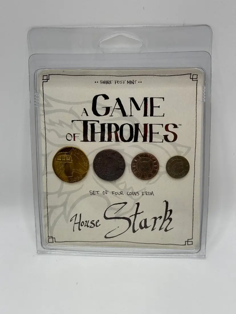 Official Game of Thrones Coin Collection House Stark Shire Mint  - NIP