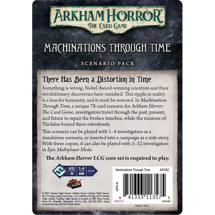 Arkham Horror LCG: Machinations Through Time - new in original packaging