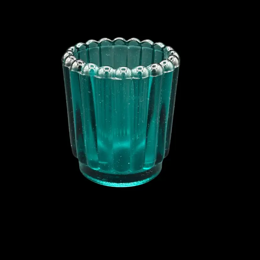 Votive prop holder- turquoise