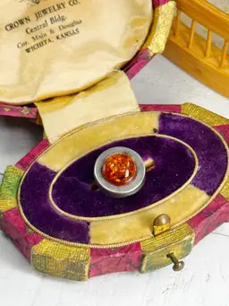 Sterling Silver Amber Pendant