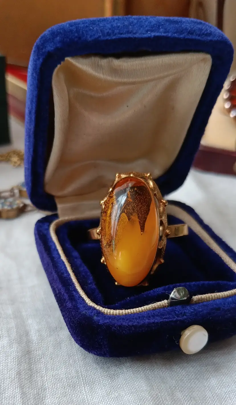 Vintage Baltic Amber Ring