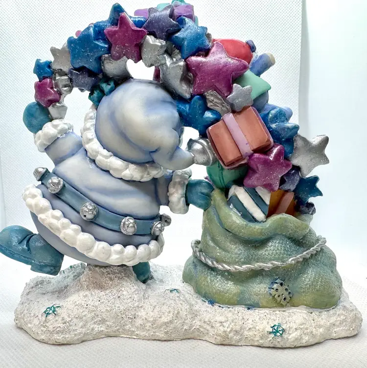 Dreamsicles Northern Lights For Girls And Boys #60261 Santa Toys Blue White VTG