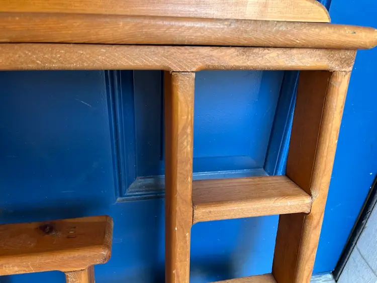 Rustic Farmhouse Wooden Vintage Trinket Shelf