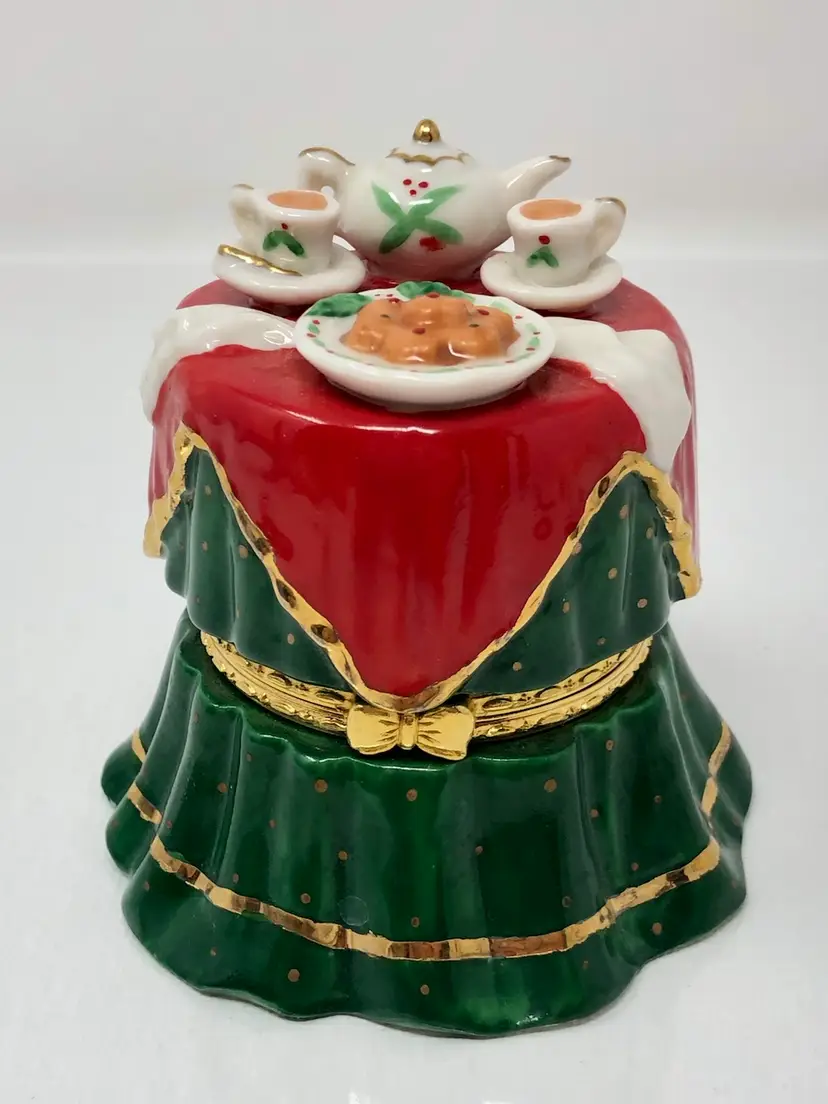Christmas Tea Party Trinket Box