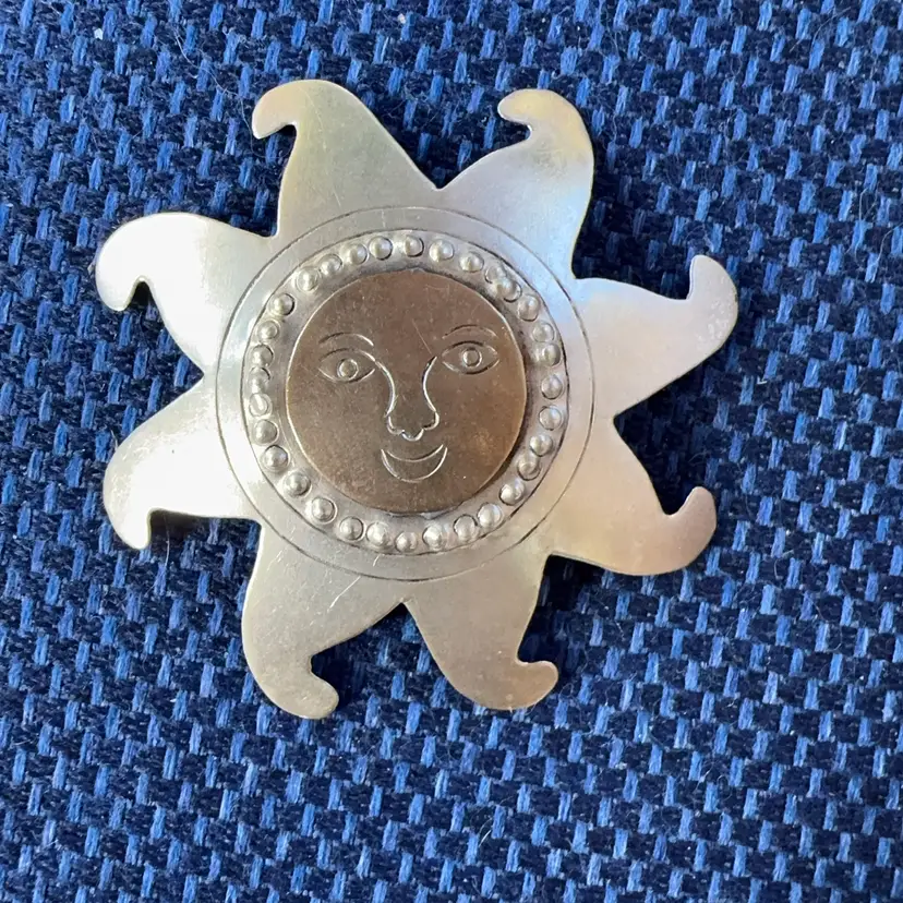 Vintage Sun Brooch