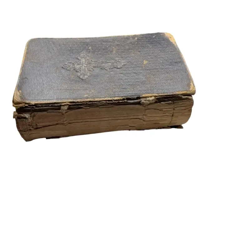 Antique 1887 German Catholic Prayer Book 2.5” x 4”