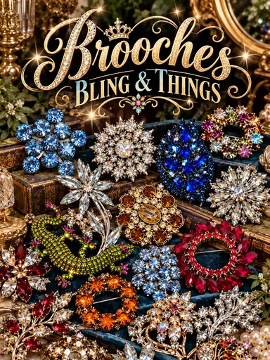 BROOCHES, Bling & Things! 