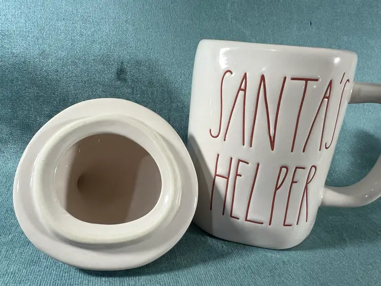 Rae Dunn Santas Helper Mug With Lid