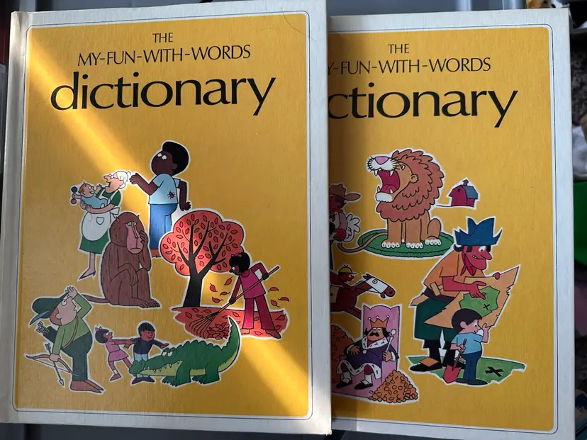 The My-Fun-With-Words Dictionary Book One & Two (1974, Hardcover)