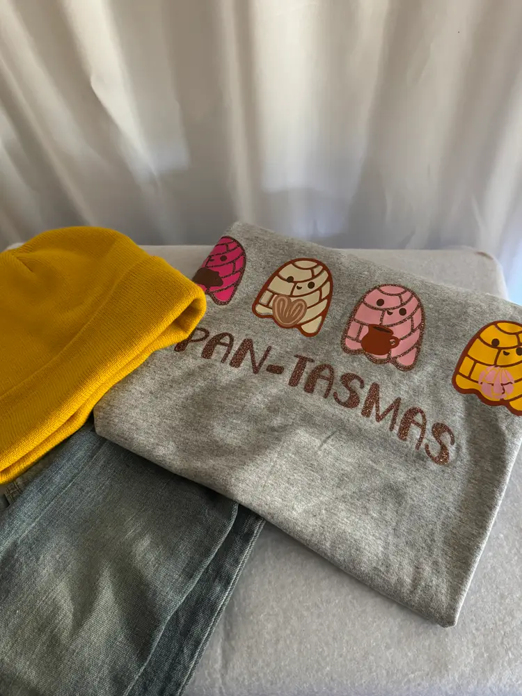 Ghostly Delights: Pan Dulce-Inspired Spooky T-Shirt