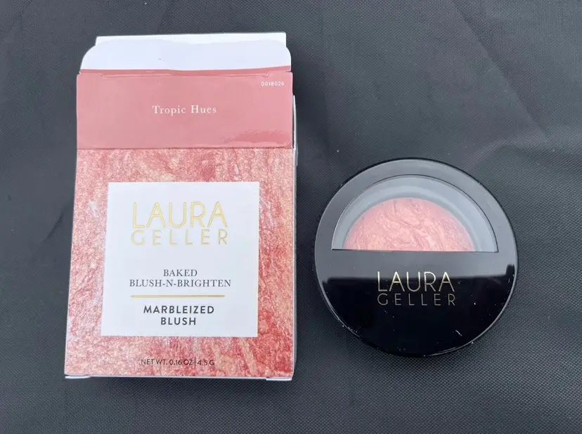 Laura Geller Baked Blush-N-Brighten Marbleized Blush TROPIC HUES Full Size New