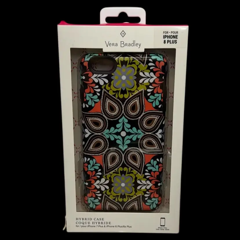 Vera Bradley iPhone 7/8 Plus Hybrid Cellphone Case Cover Quilt Stitch Pattern