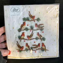Bird Christmas Napkins 20ct