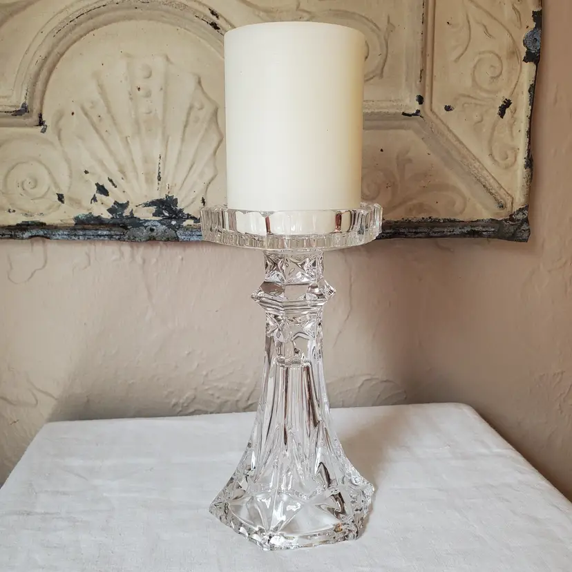 Crystal Pillar Holder Bud Vase Madison Avenue Windsor