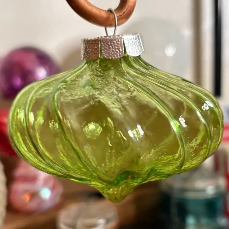 Green Glass Ornament