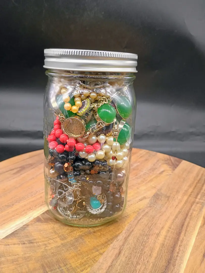 Mystery Jewelry Jar Rings Earrings Broaches Necklaces Bracelets and more