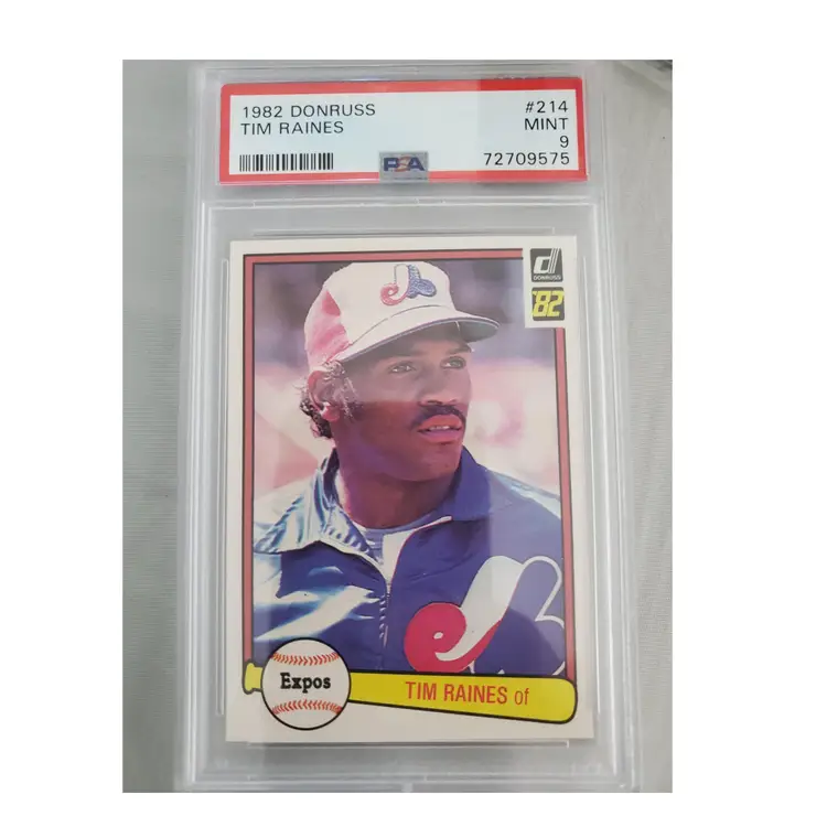 1982 Donruss Tim Raines PSA 9 MINT