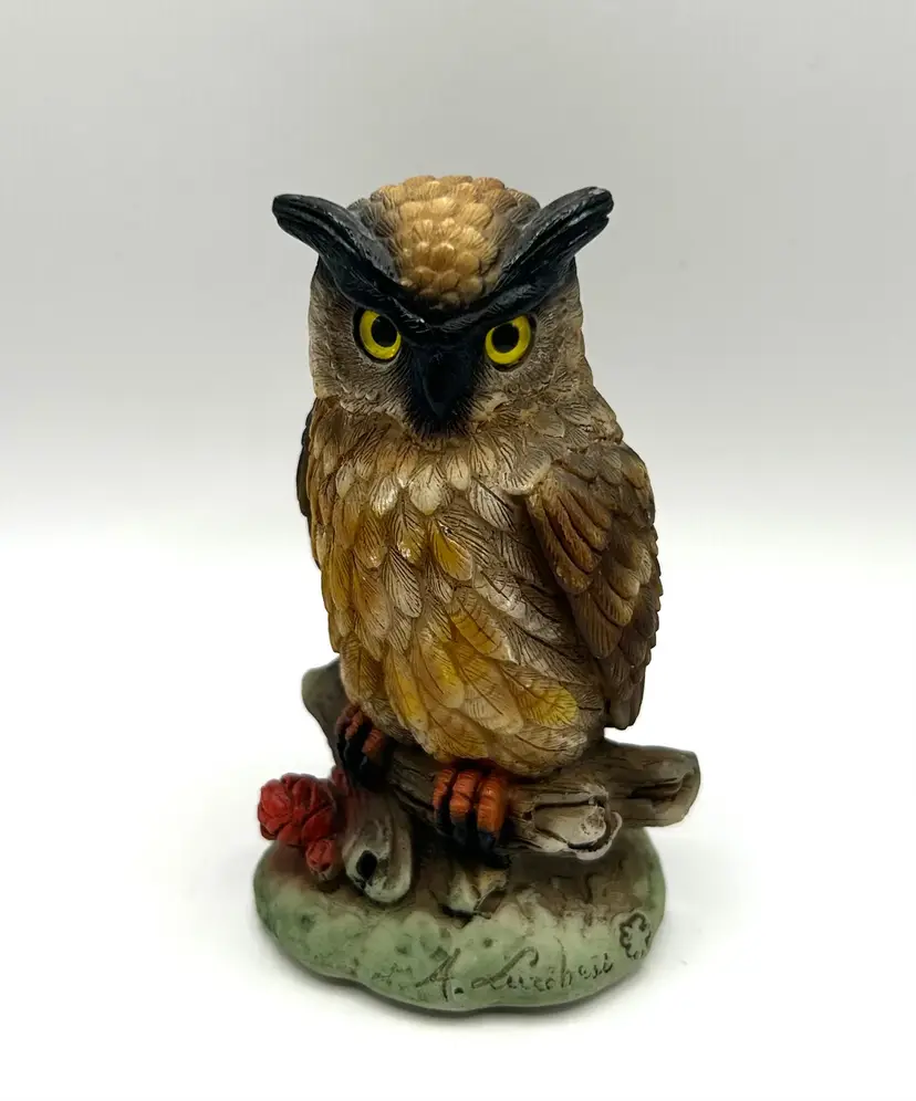 Ceramic Owl Figurine By A. Lucchesi 2β X 2β X 3.75β