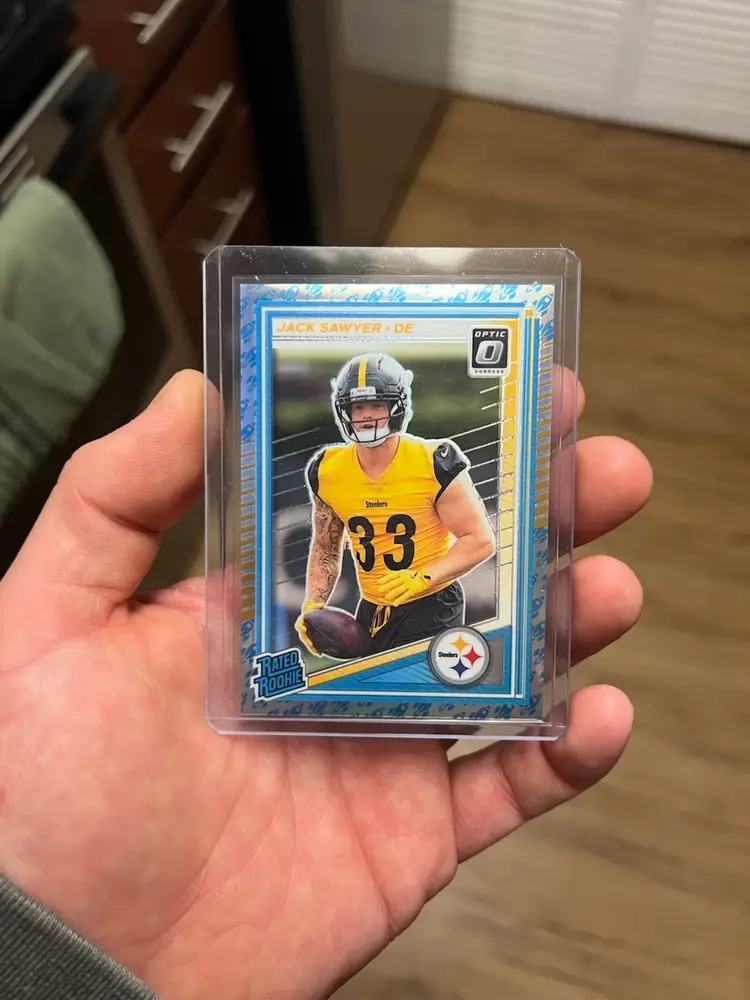 2025 Panini Donruss Rated Rookie Jack Sawyer Rocket Ships Refractor #220