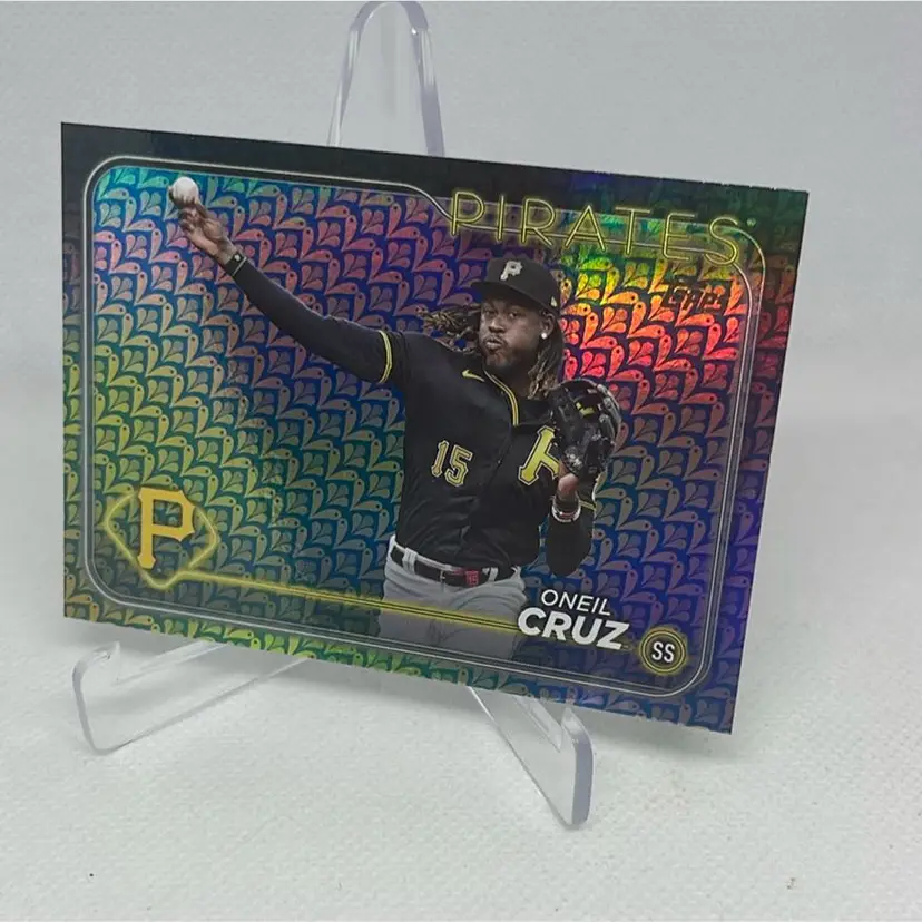 2024 topps series 1 oneil easter holiday foil cruz #90 Pittsburgh Pirates