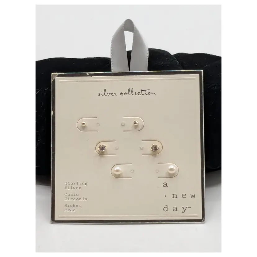 A New Day Silver Collection Earring Set
