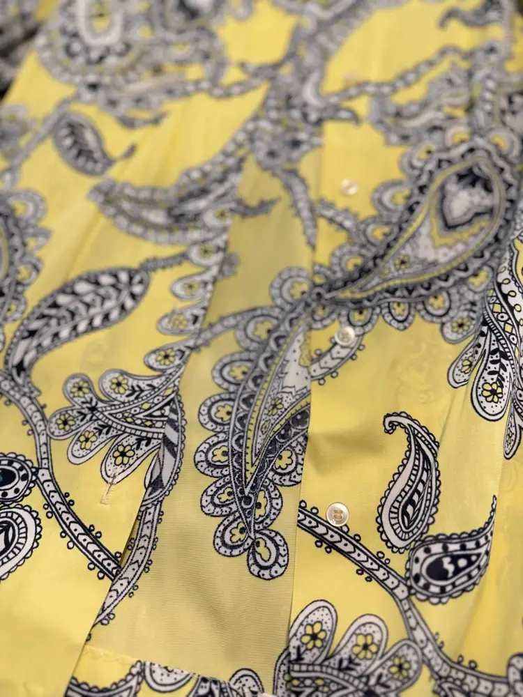 1960’s Dagger Collar Paisley Button Up