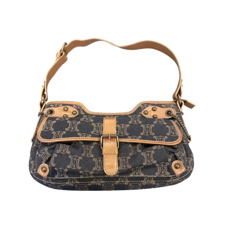 Celine Denim Vintage Shoulder Bag