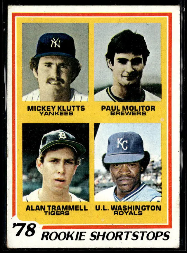 #179 Paul Molitor / Alan Trammell RC 1978 Topps #707 *LIVE AUCTION*