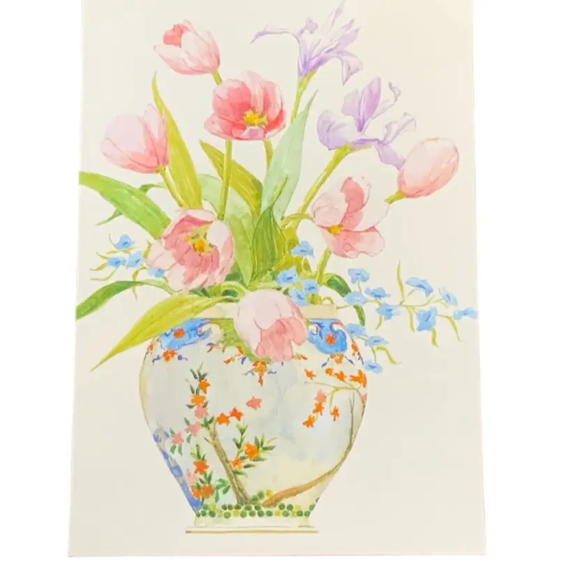 Pink Tulip Floral Postcard Code 18896-9 • ©Current, Inc., Colorado Springs, CO 80941