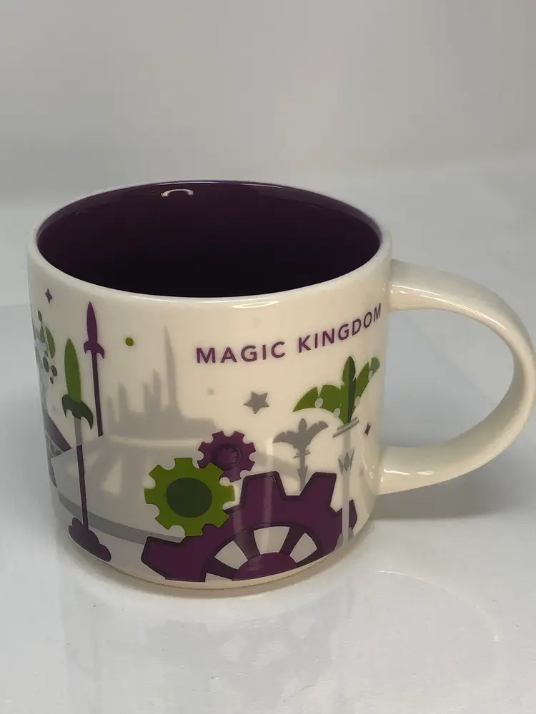 Starbucks Magic Kingdom Mug You Are Here Collection Disney Parks