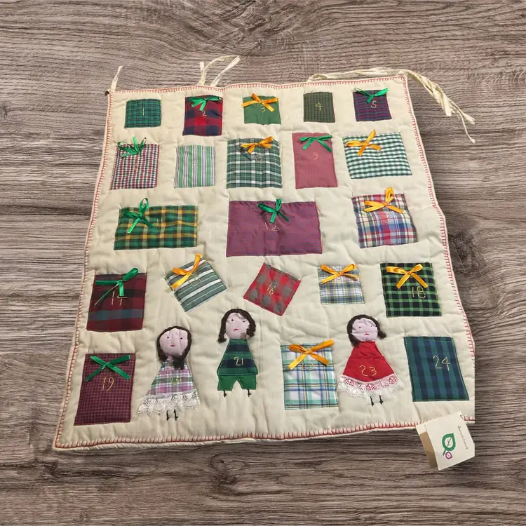 A.P.E. Patchwork Advent Calendar. Made in Egypt. 30 x 26
