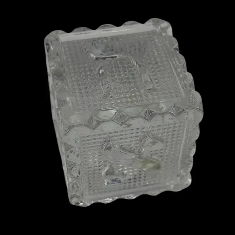 Hebrew Alphabet Block Paperweight Godinger Crystal 2"