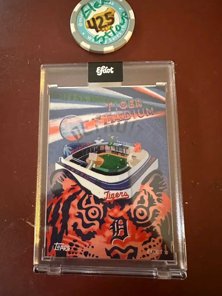 Efdot Iconic Stadium Series Art Card. Tiger Stadium