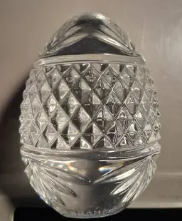 Vintage Crystal Easter Egg Marked FRANCE