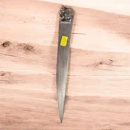 African Hand Carved Ebony Wood Letter Opener Elephant Mid Century Vintage 11 in