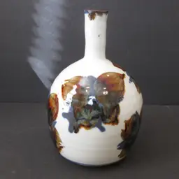 VINTAGE Studio Art Pottery Ceramic Bud Vase - Glenn Wilder Trumansburg N.Y 1970s