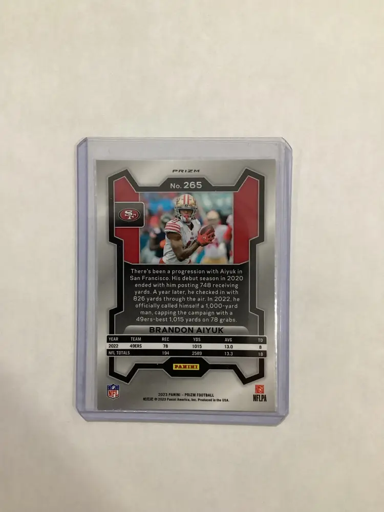 2023 Prizm Brandon Aiyuk Black & White Checkerboard SSP Prizm #265 49ers 🏈🔥