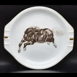 Vintage Porcelain Horse Ashtray