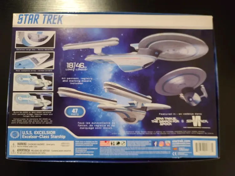 1:1000 USS Excelsior Star Trek Star Ship Model Kit AMT