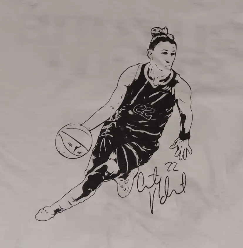 Chicago Sky WNBA t-shirt Courtney Vandersloot Basketball hoops nba