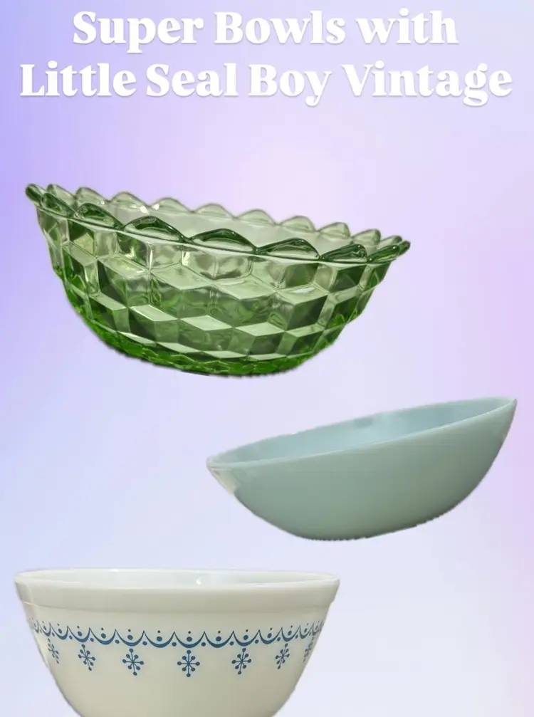 SUPER BOWLS 30 Min Sale With LittleSealBoyVintage