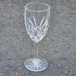 Waterford Crystal Marquis BROOKSIDE Wine Glass 7⅞" Hand Cut 1990’s with Etched Logo