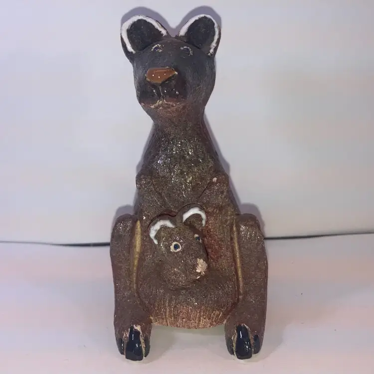 Artesania Rinconada Uragay Momma And Baby Kangaroo 