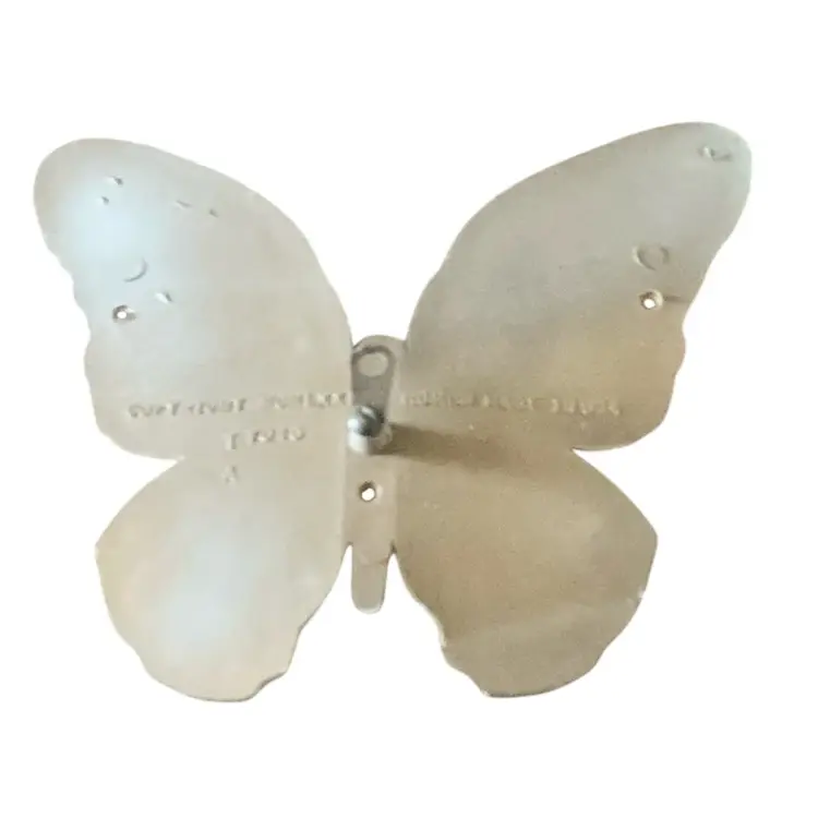 Vintage 1971 Homco Plaster On Metal Butterfly Wall Hanger 6”x7”