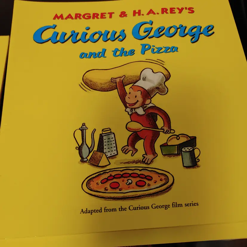 Curious George books- Makes Pancakes and The Pizza