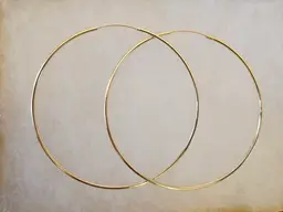 14k Gold Filled Big Hoops 3.14" diameter