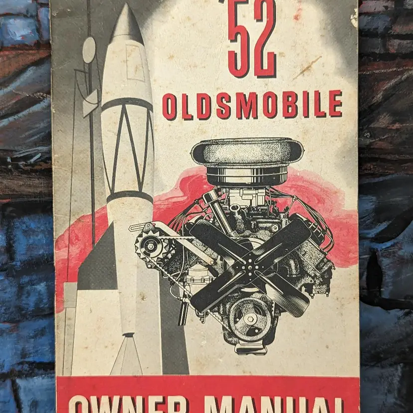 52 Car Maintenance Owner's Manual Oldsmobile All Models 1952 Rocket Cover Glove box Auto