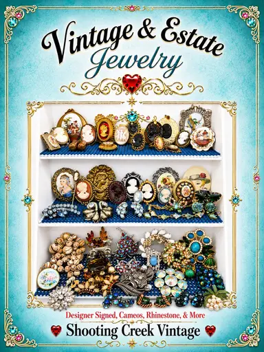 Vintage Jewelry .. Sterling, Rhinestone, Beaded & More!