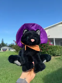 🎃Vintage Hallmark Witch Kitty Plushie🎃
